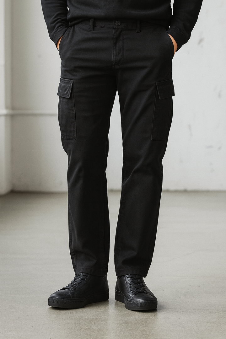 Thick Cotton Straight Workwear Pants｜BM-B-116