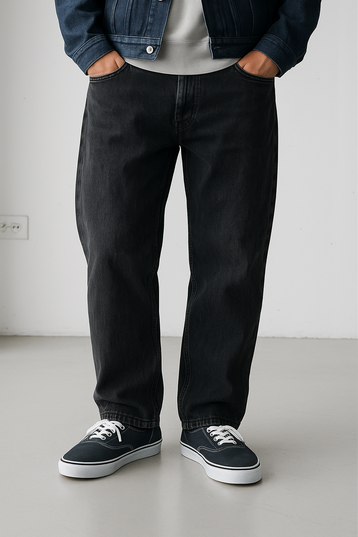 Straight Cut Black Denim｜BM-B-118