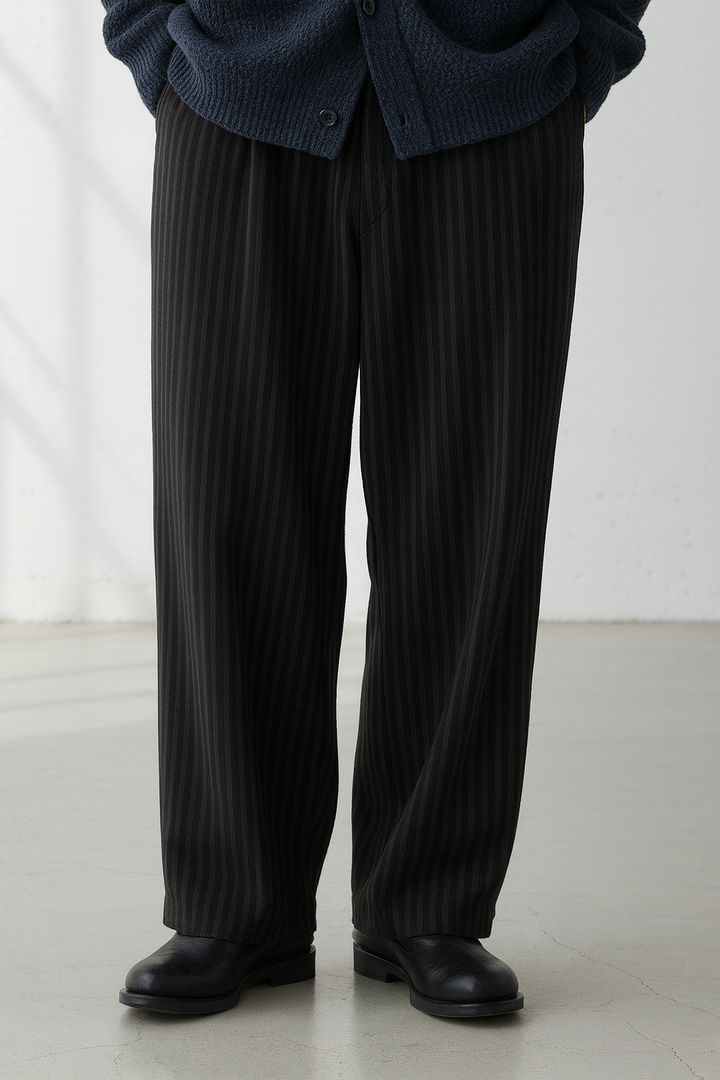 Textured Striped Corduroy Pants｜BM-B-119