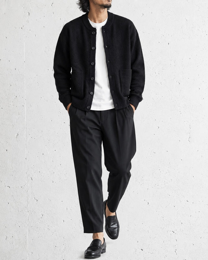Crewneck Textured Knit Cardigan Jacket｜BM-T-175