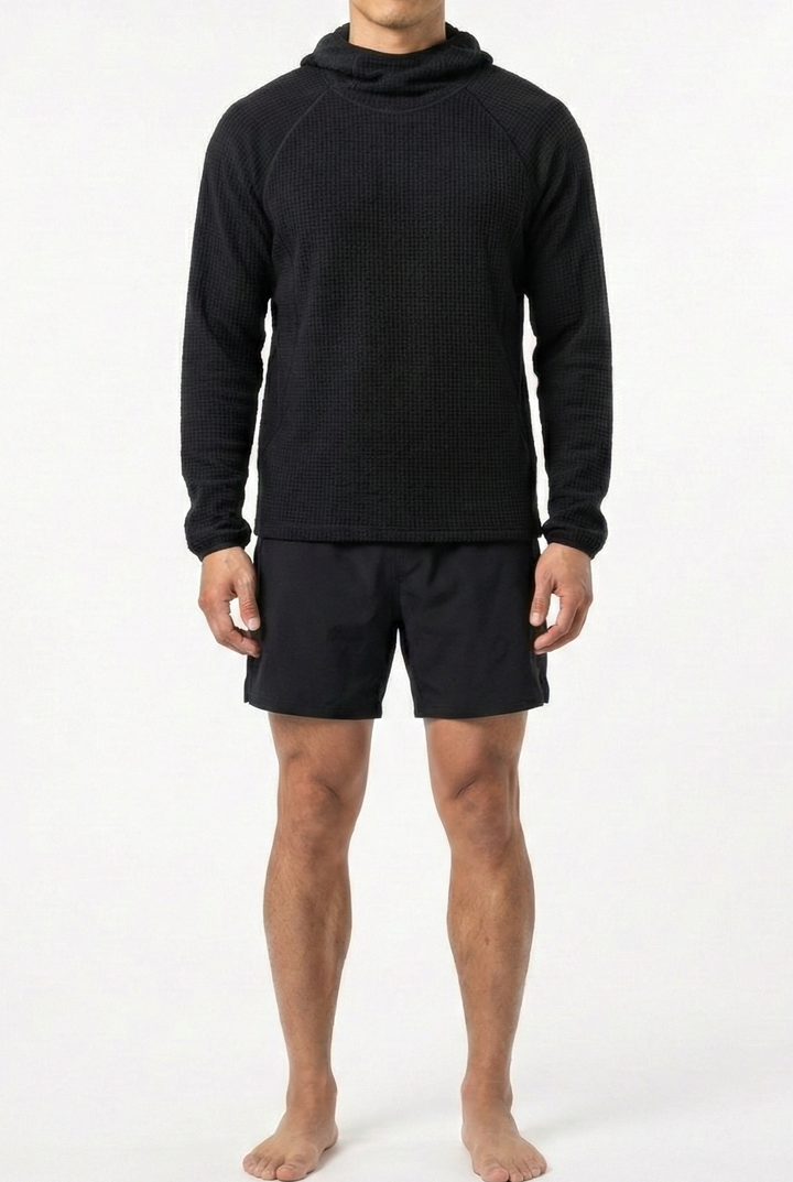 Ultra-Light Thermal Black Pullover｜BM-T-157