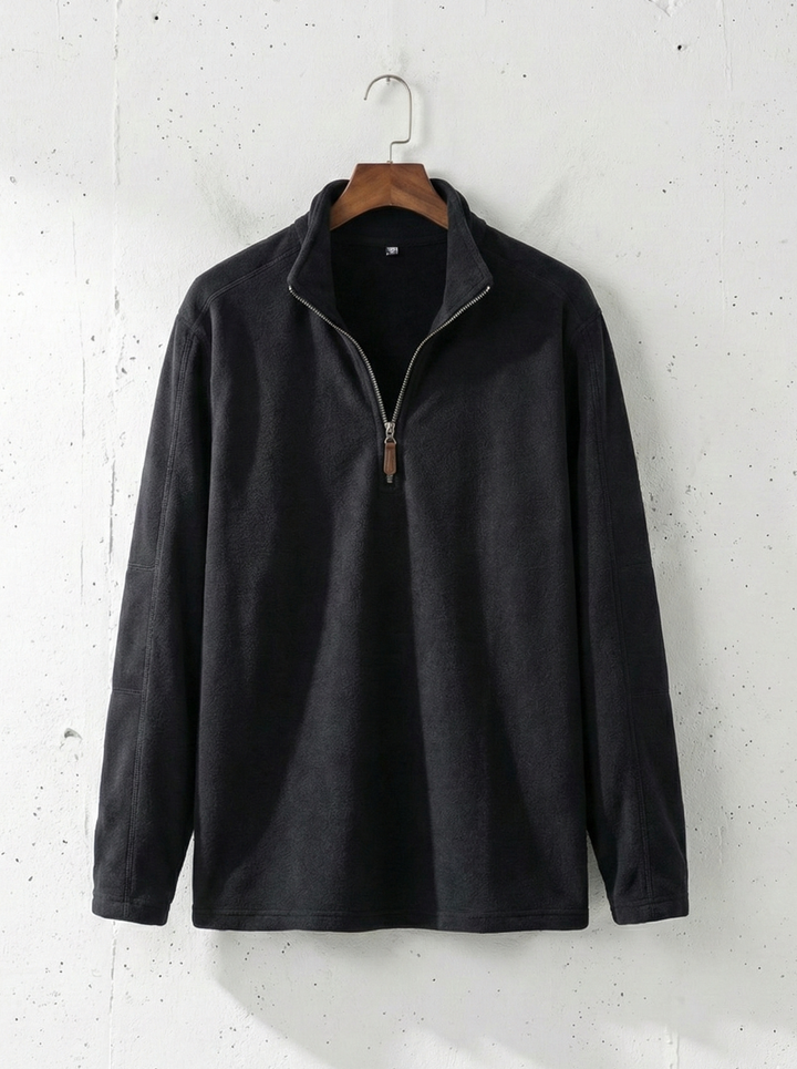 Stand Collar Half-Zip Sweatshirt｜BM-T-156