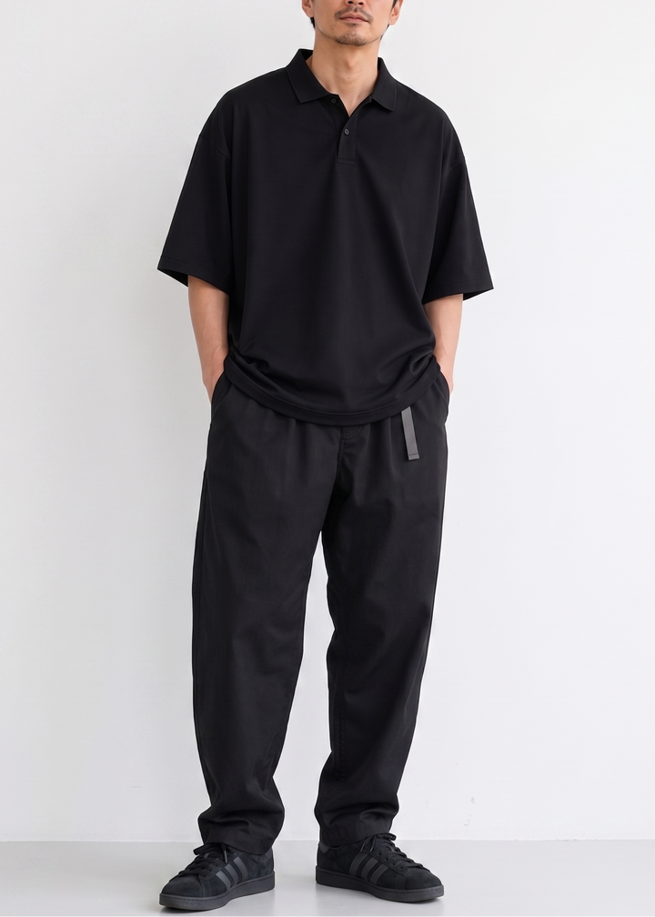 Loose Twill Tapered Chinos Pants｜BM-B-143