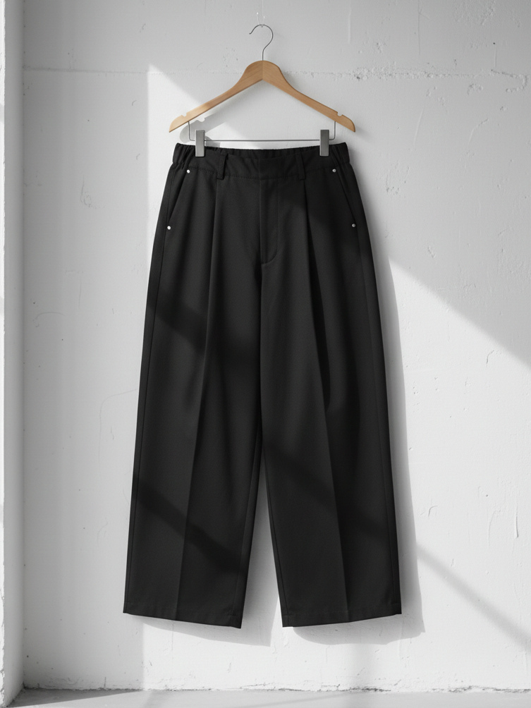Urban Scimitar-Fit Breathable Pleated Pants｜BM-B-135