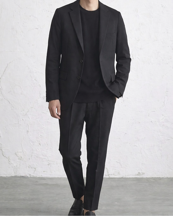 Contrast Stitch Urban Noir Sweatshirt｜BM-T-158