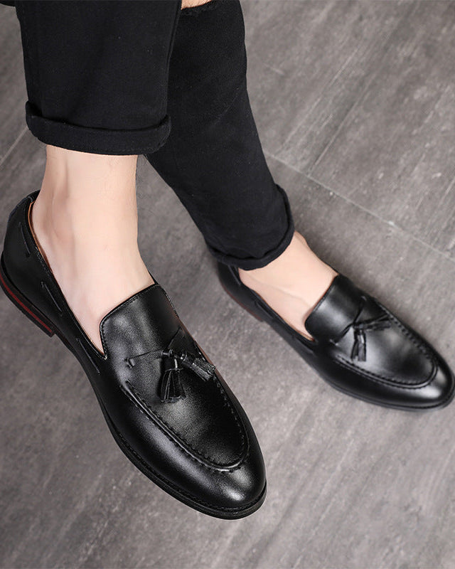 Classic British Leather tassel loafers｜BM-SH-25