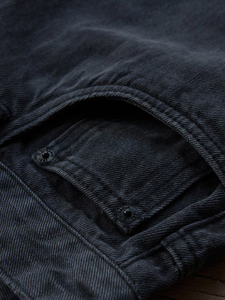 Straight Cut Black Denim｜BM-B-118