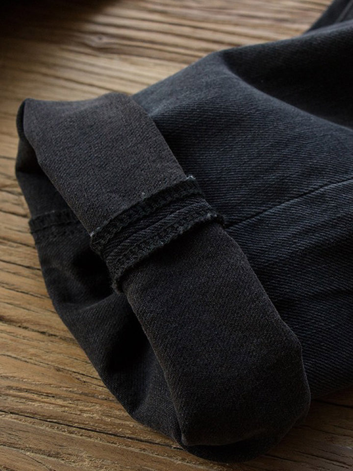 Straight Cut Black Denim｜BM-B-118