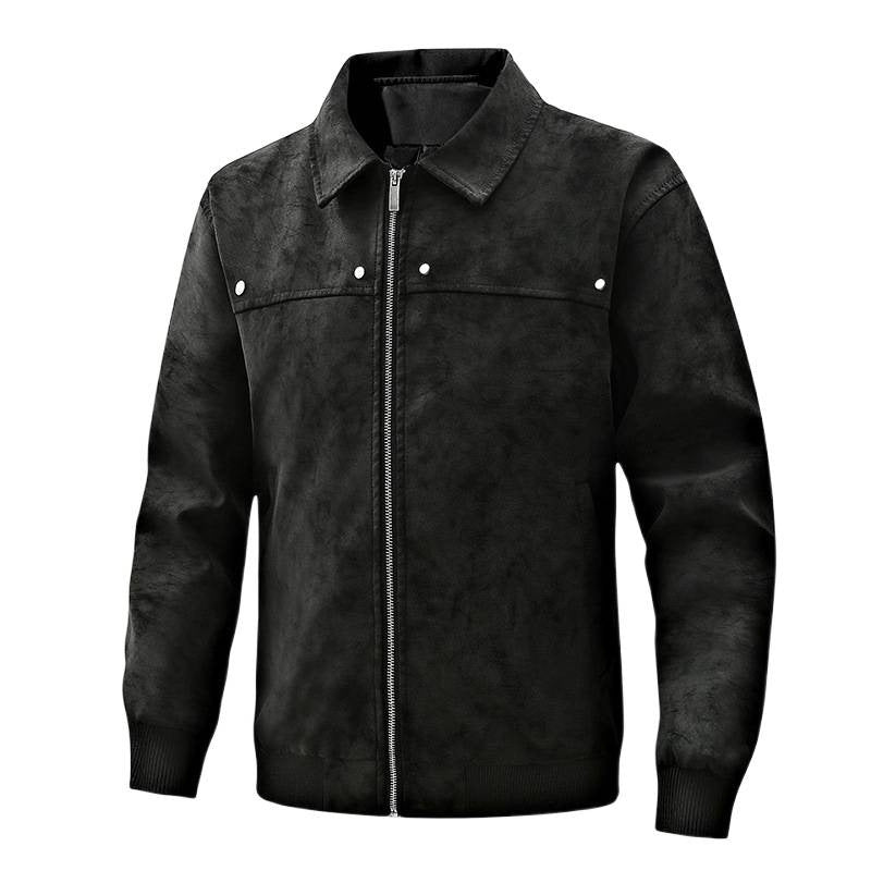 Vtg Suede Zip Blouson Jacket｜BM-O-148