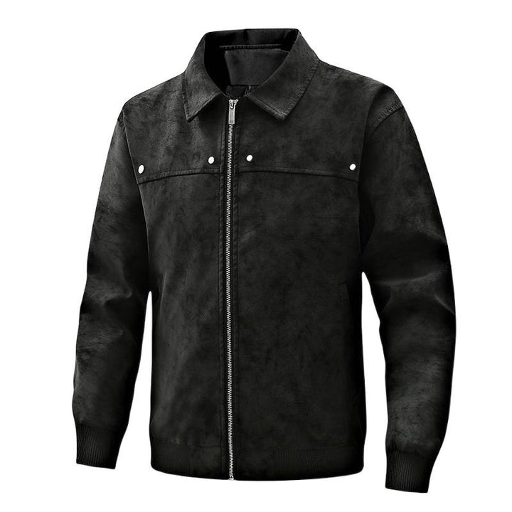 Vtg Suede Zip Blouson Jacket｜BM-O-148