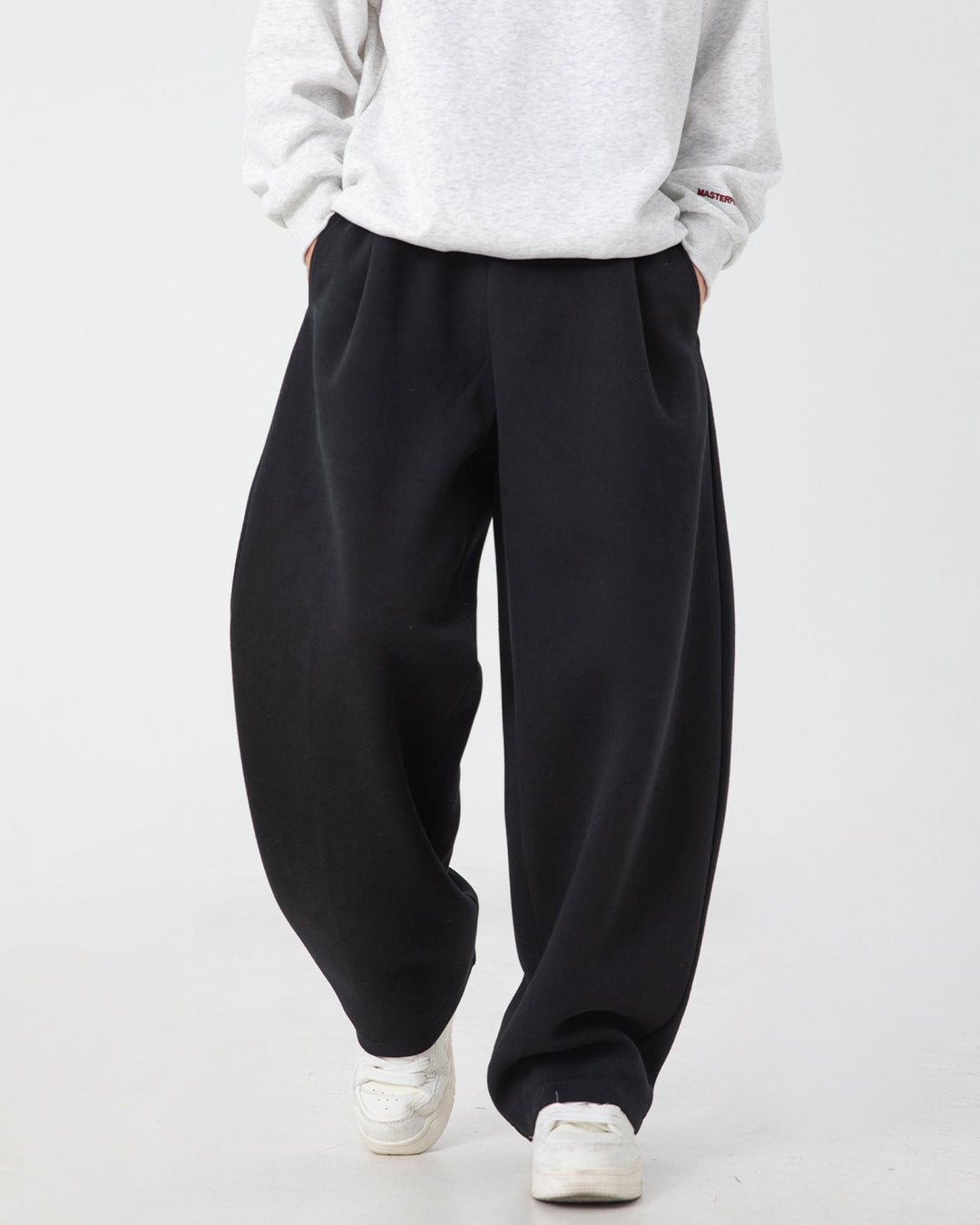 Structured Wide Straight Sweatpants｜BM-B-154