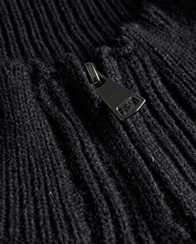 Warm Mock Neck Zipper Knit ｜BM-T-105