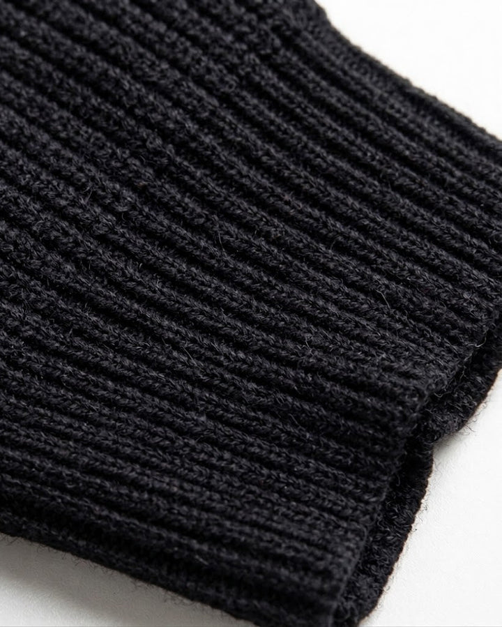 Warm Mock Neck Zipper Knit ｜BM-T-105