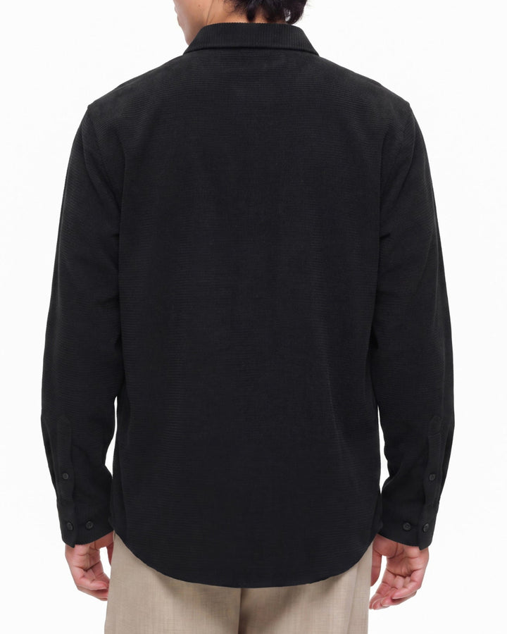 Texture Hidden Placket Shirt｜BM-T-178