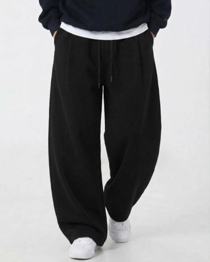 Structured Wide Straight Sweatpants｜BM-B-154