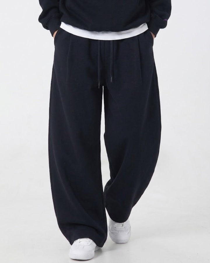 Structured Wide Straight Sweatpants｜BM-B-154