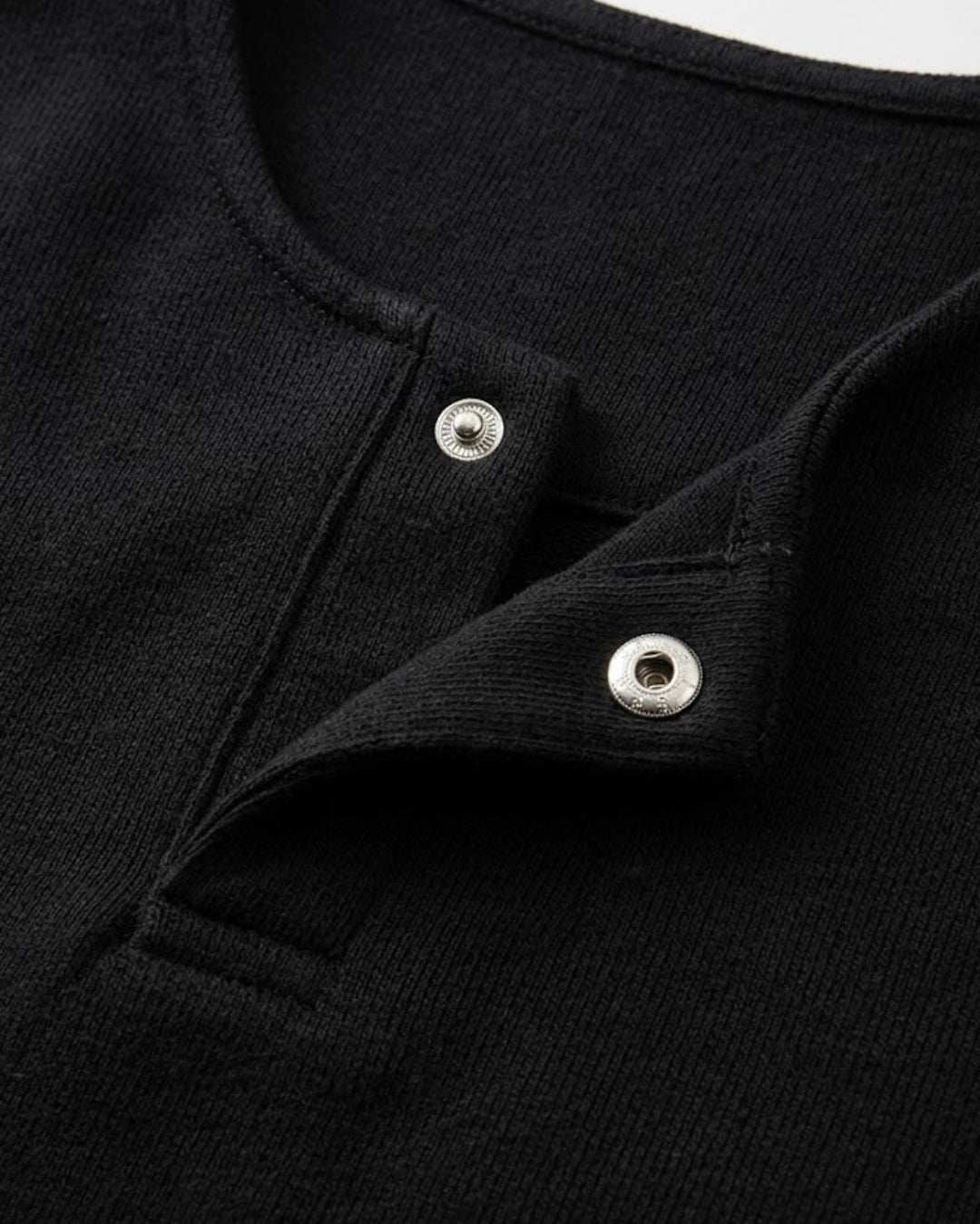 Henley Twill Cotton Relaxed Tee｜BM-T-187
