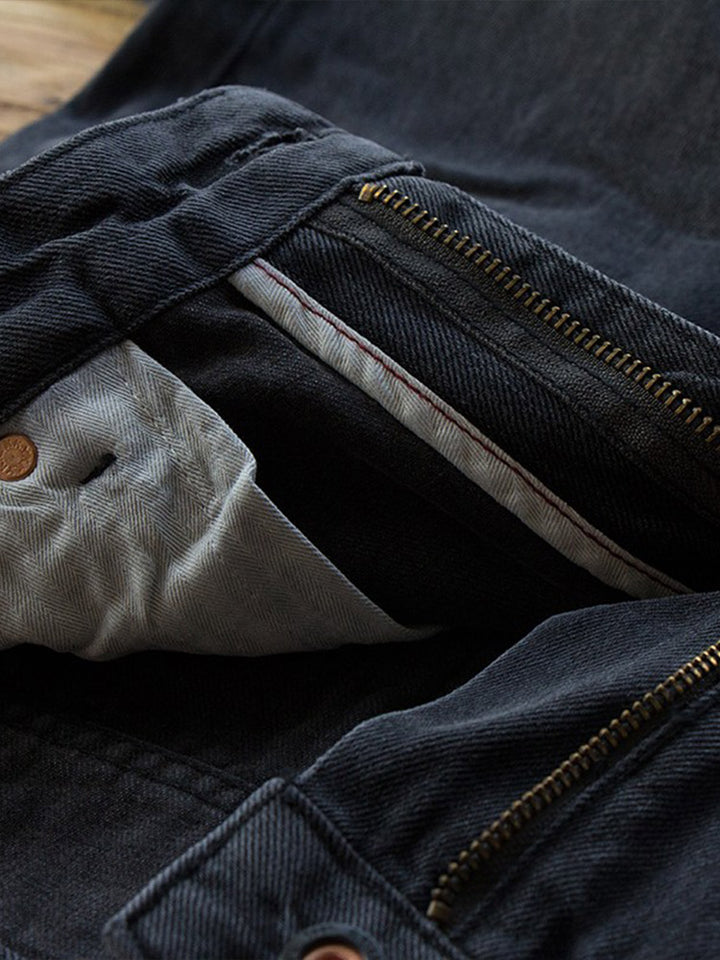 Straight Cut Black Denim｜BM-B-118