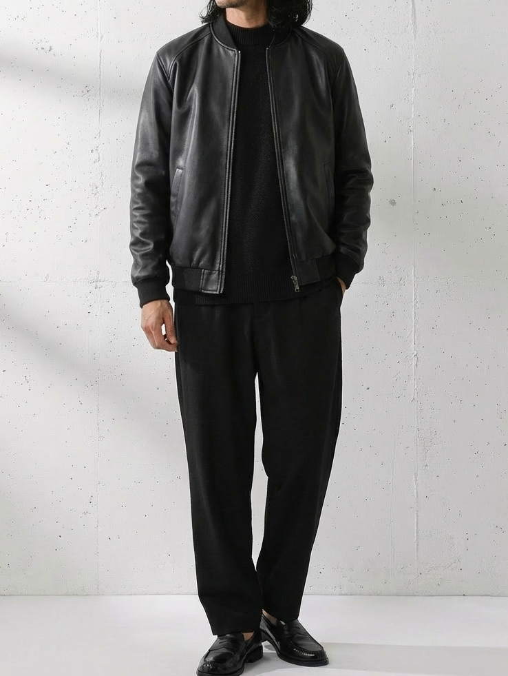 Leather Moto Casual Jacket｜BM-O-102