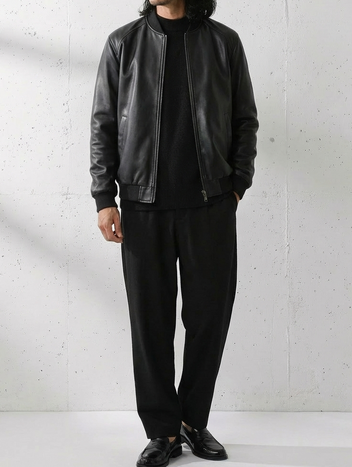 Leather Moto Casual Jacket｜BM-O-102