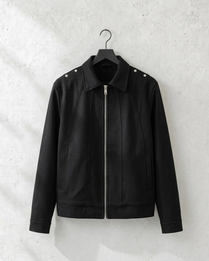 Deconstructed Panel Collared Zip Jacket｜BM-O-154