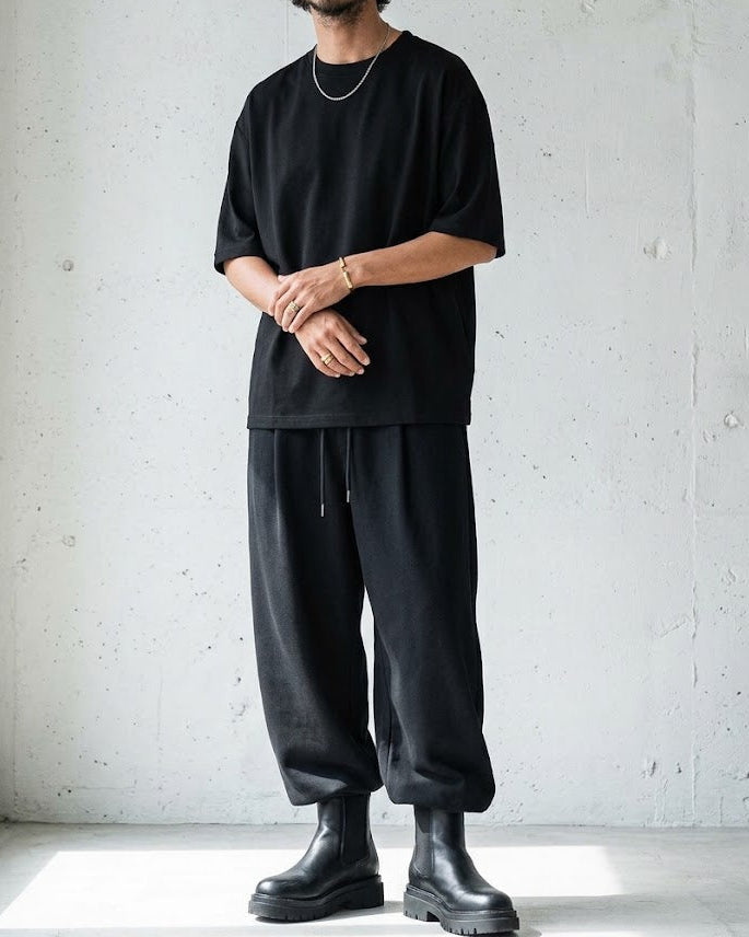Structured Wide Straight Sweatpants｜BM-B-154