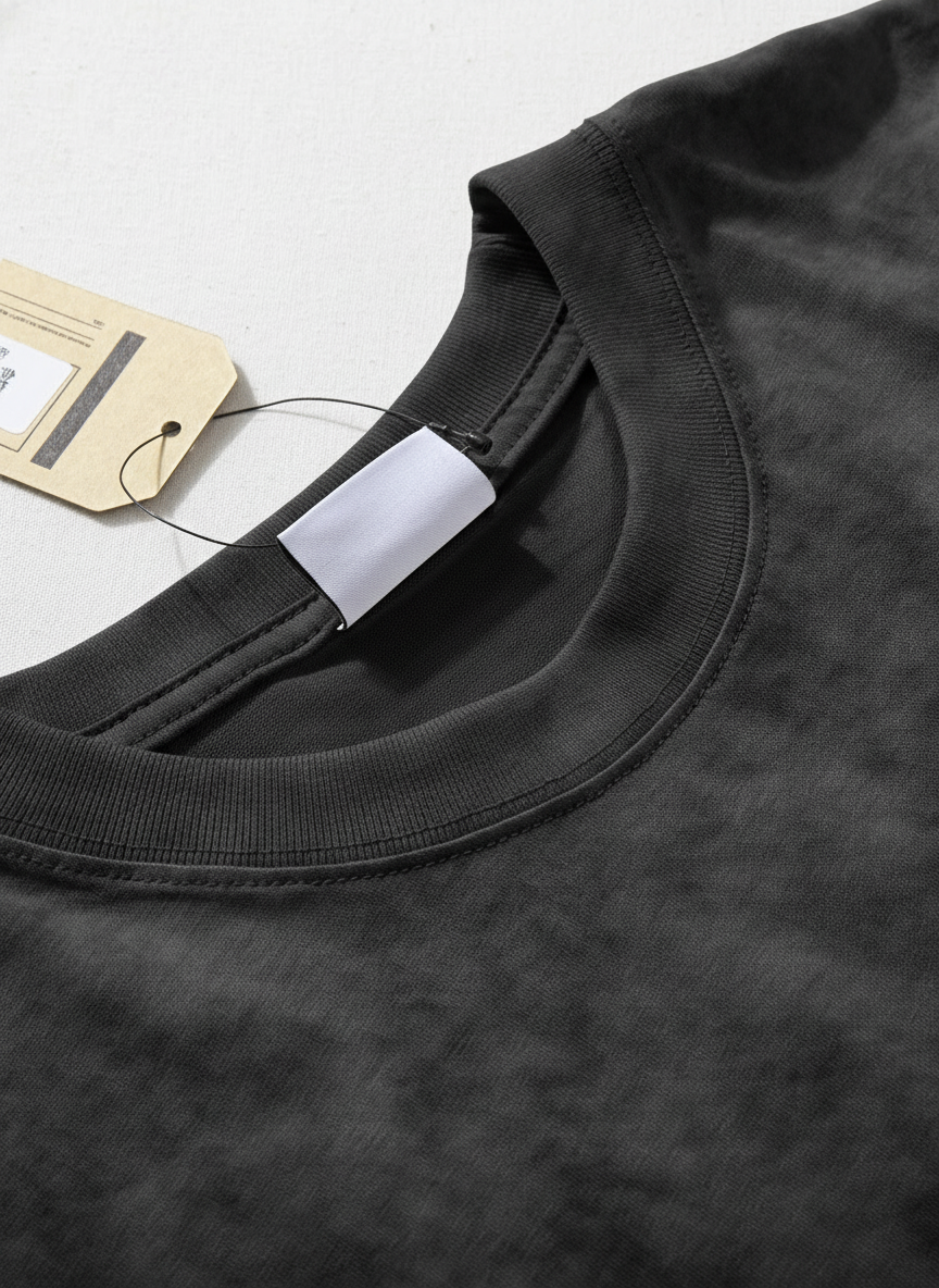 Vintage Texture Washed Half Sleeve Tee｜BM-T123