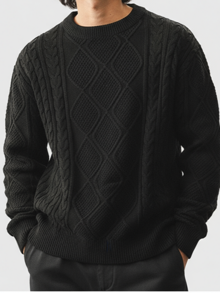 Chunky Cable Knit Sweater｜BM-T0104