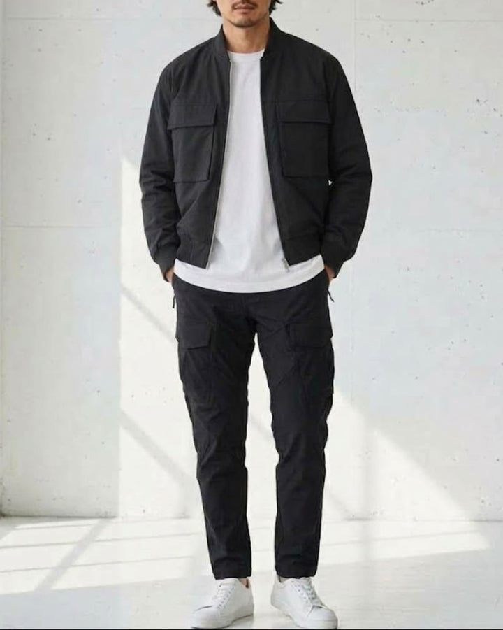 Lapel Flap Pocket Work Zip Jacket｜BM-O-149