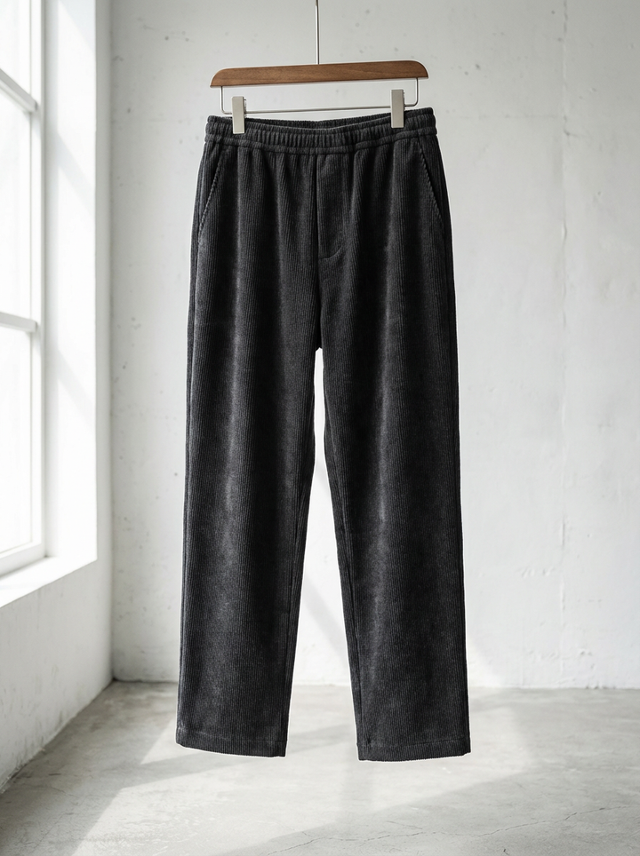 Chenille Drape Corduroy Smart Trousers｜BM-B-123