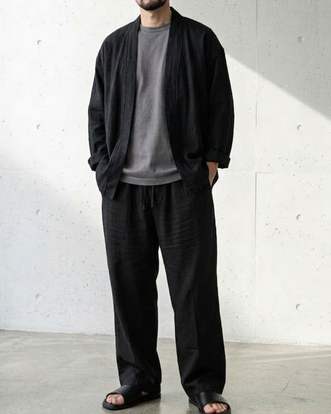 Oriental Stand Collar Robe Shirt Coat｜BM-O-145