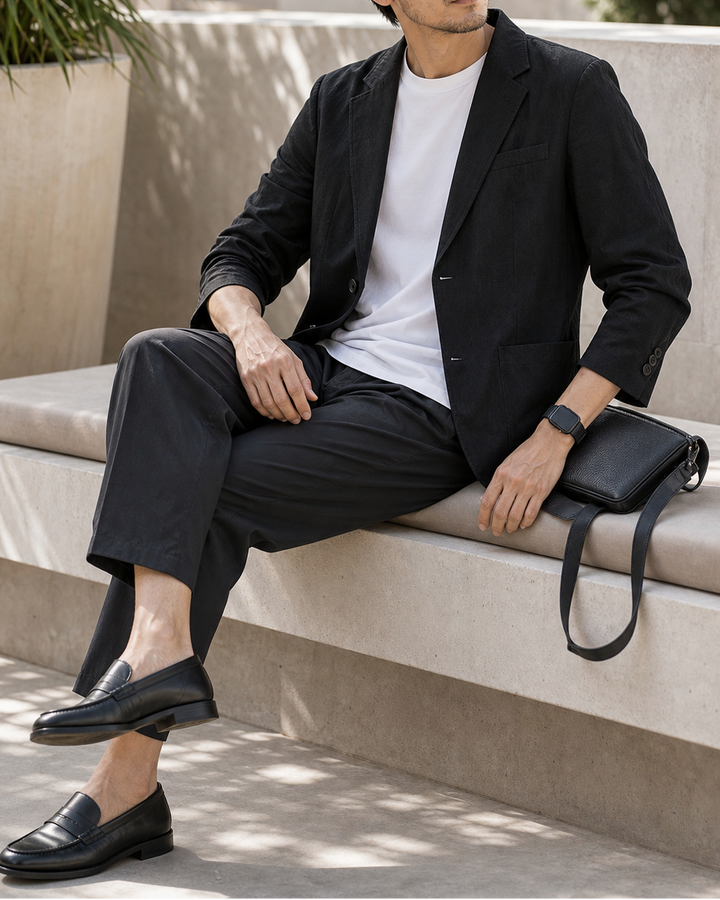 Premium Ramie Tailored Casual Jacket｜BM-T-165