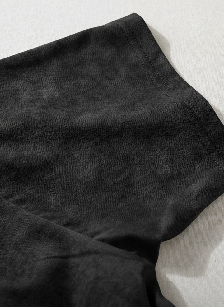 Vintage Texture Washed Half Sleeve Tee｜BM-T123