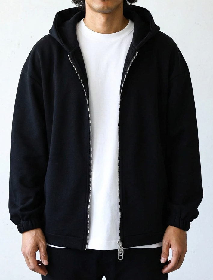 Luxe Zip Aesthetic Hoodie｜BM-T-134