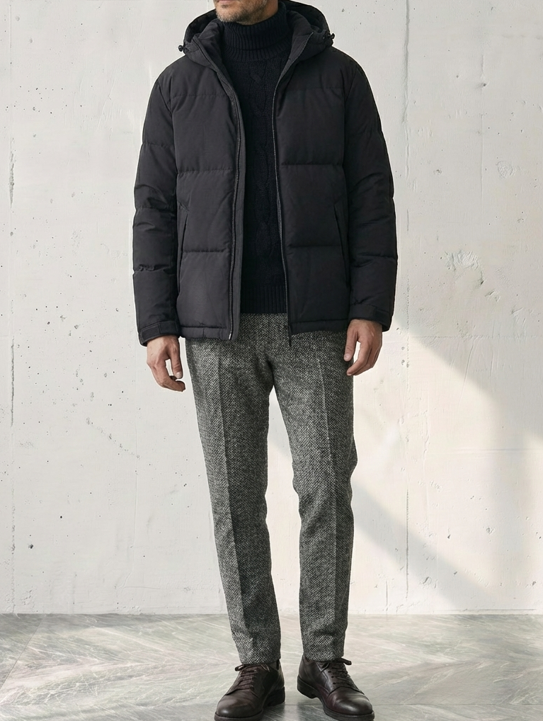 Hooded Design Down Jacket ｜BM-O-131