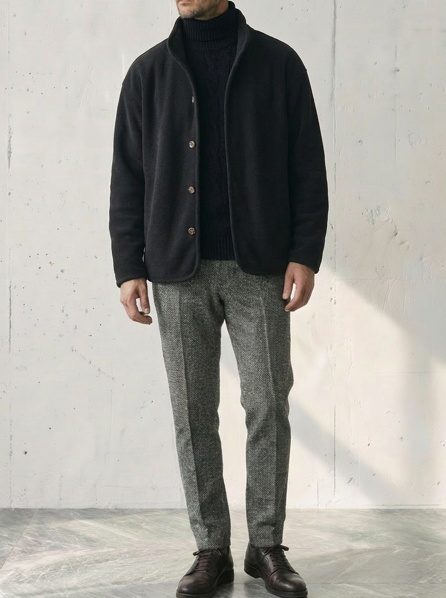 Half High Neck Fleece Jacket｜BM-T-107