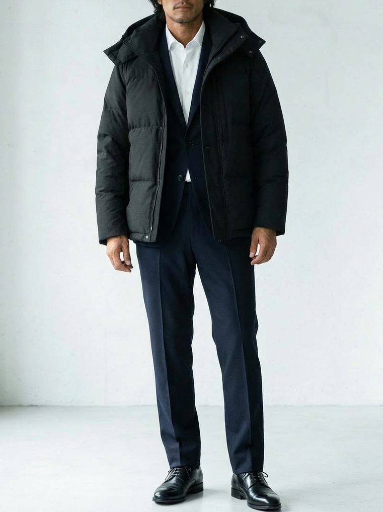 Minimal White Duck Down Jacket｜BM-O-127