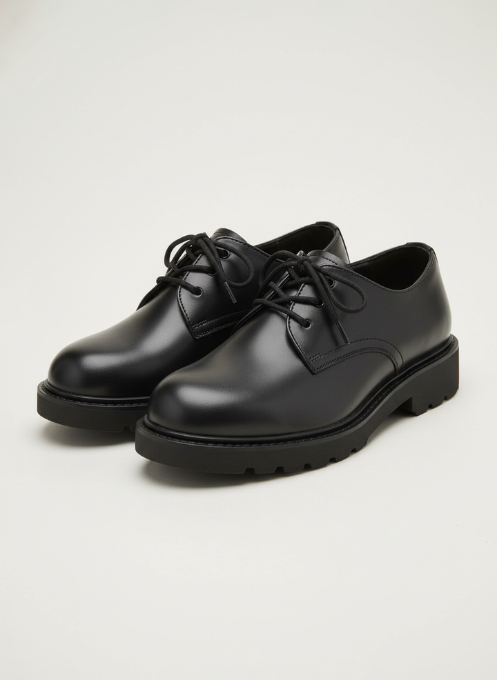 Modern Leather Platform Derby Shoes｜BM-SH-11