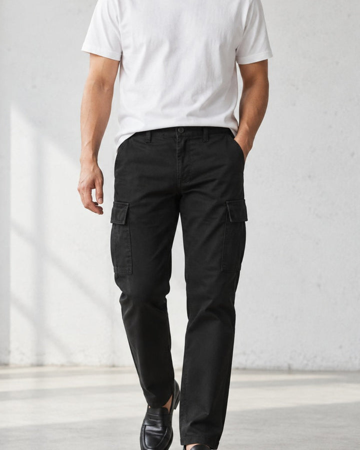 Thick Cotton Straight Workwear Pants｜BM-B-116