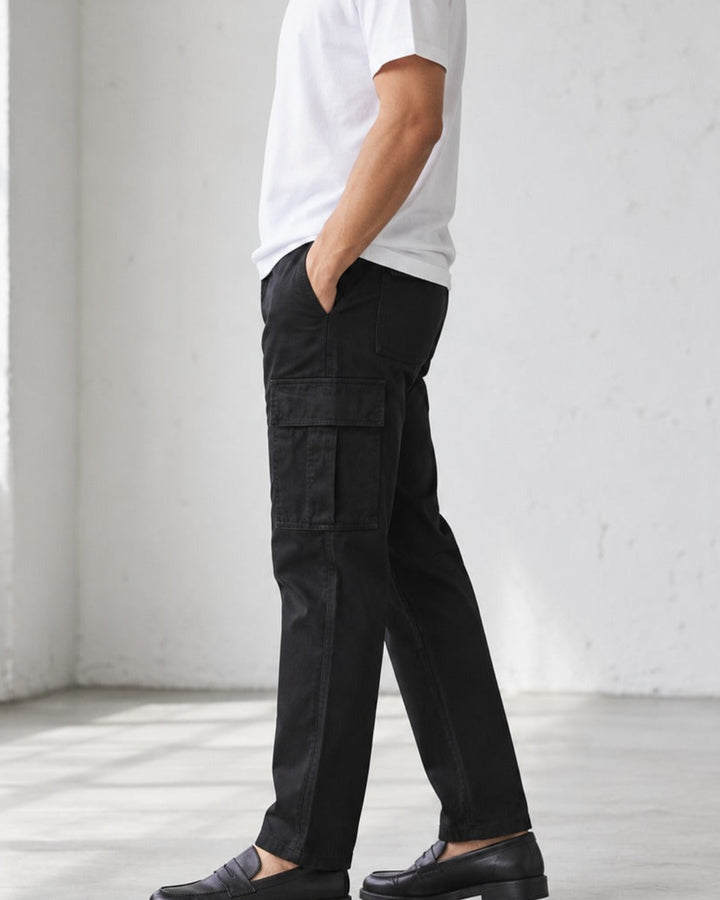 Thick Cotton Straight Workwear Pants｜BM-B-116