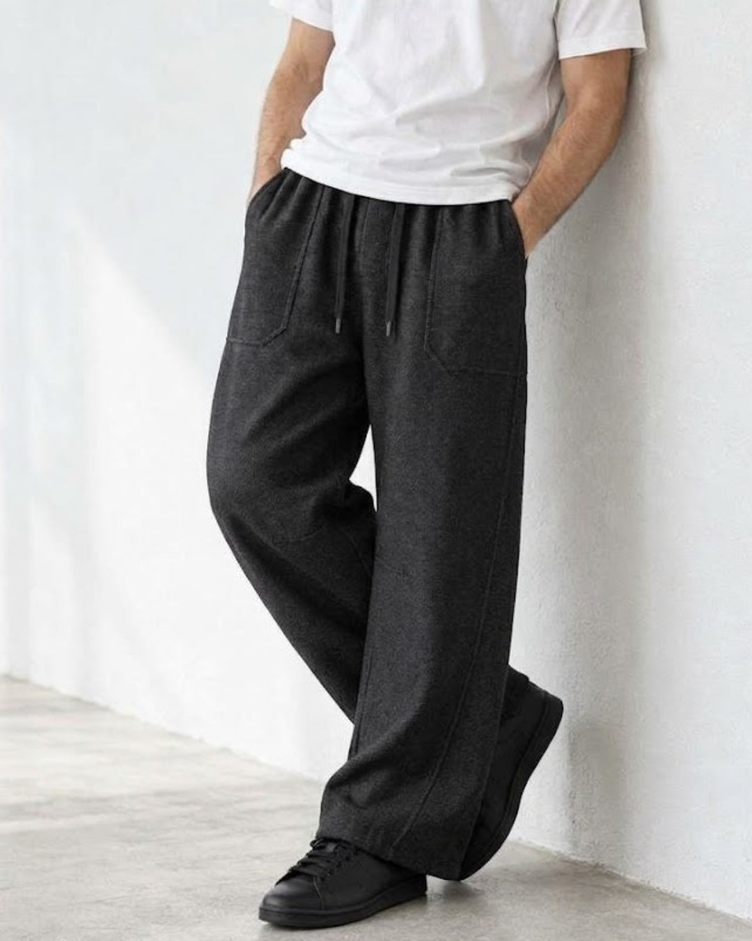 Unwind Wide Leg Twill Pants｜BM-B-159