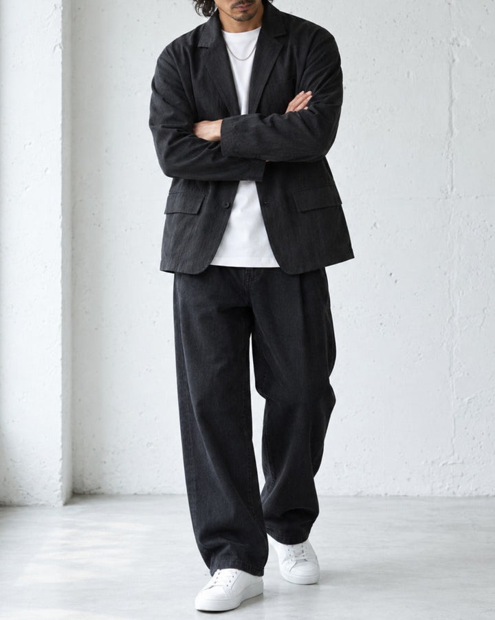 Wrinkle-Resistant Tencel Nylon Relaxed Tailored Jacket｜BM-O-144