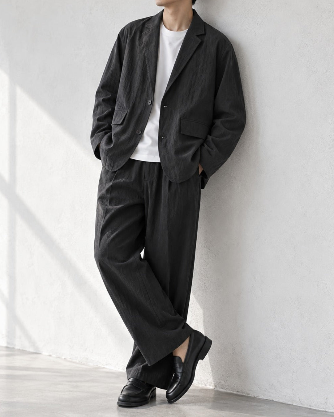 Wrinkle-Resistant Tencel Nylon Relaxed Tailored Jacket｜BM-O-144