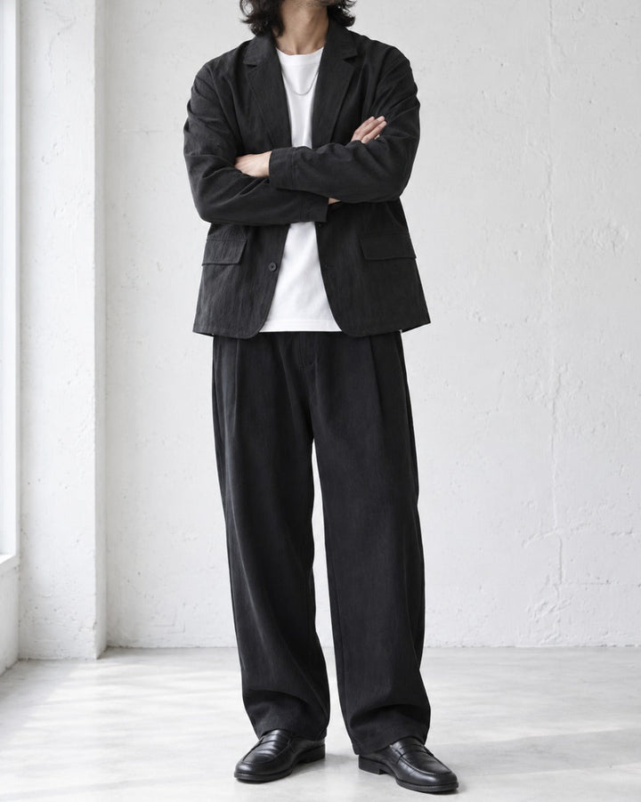 Wrinkle-Resistant Tencel Nylon Relaxed Tailored Jacket｜BM-O-144