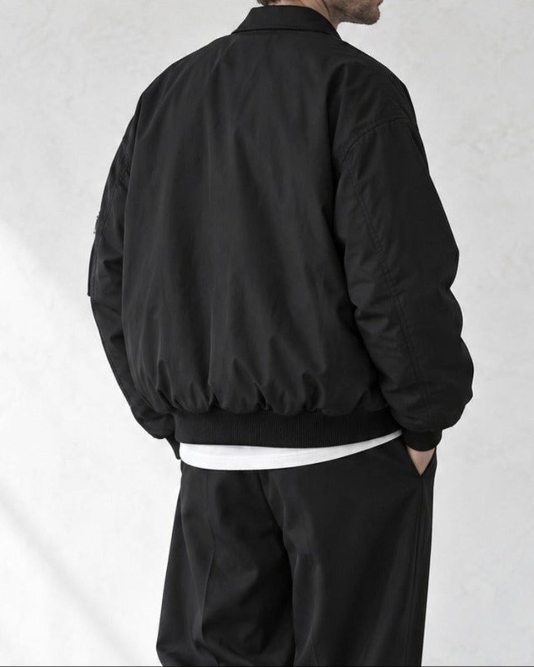 Retro Collared Padded Bomber Jacket｜BM-O-147