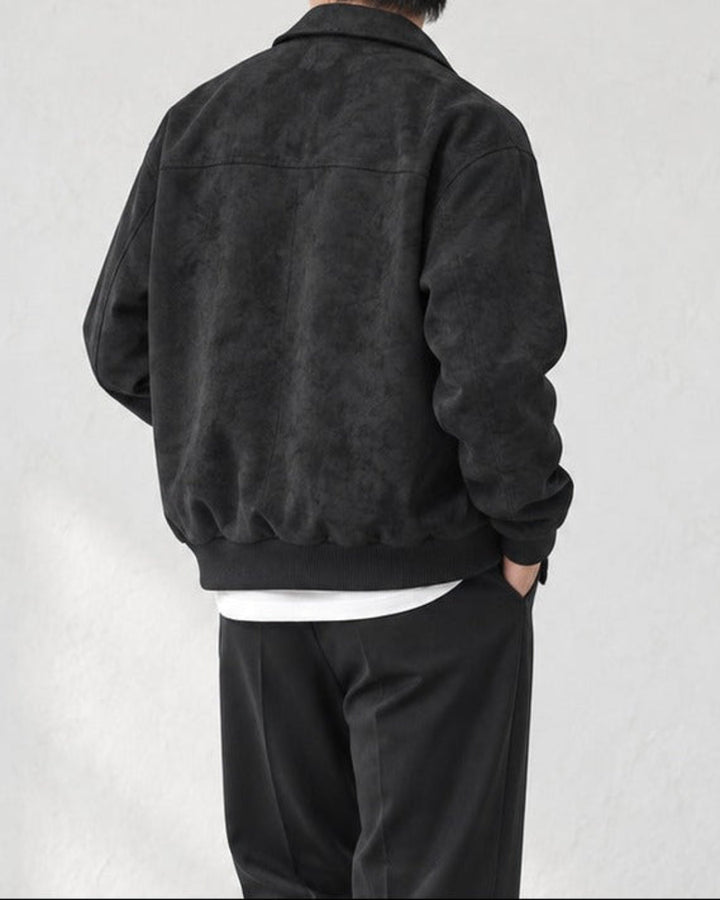 Vtg Suede Zip Blouson Jacket｜BM-O-148