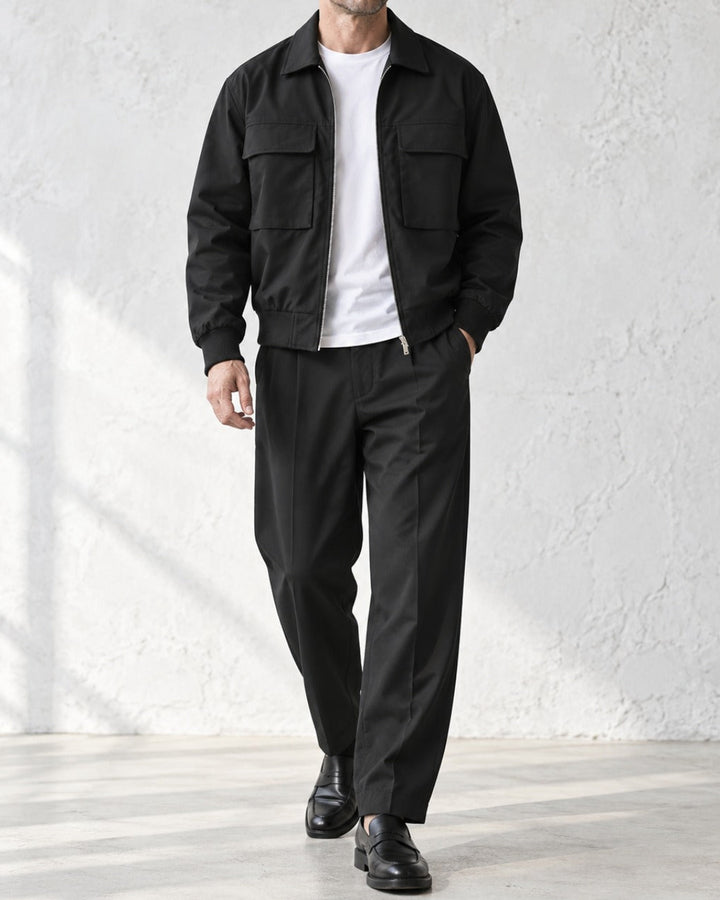 Lapel Flap Pocket Work Zip Jacket｜BM-O-149