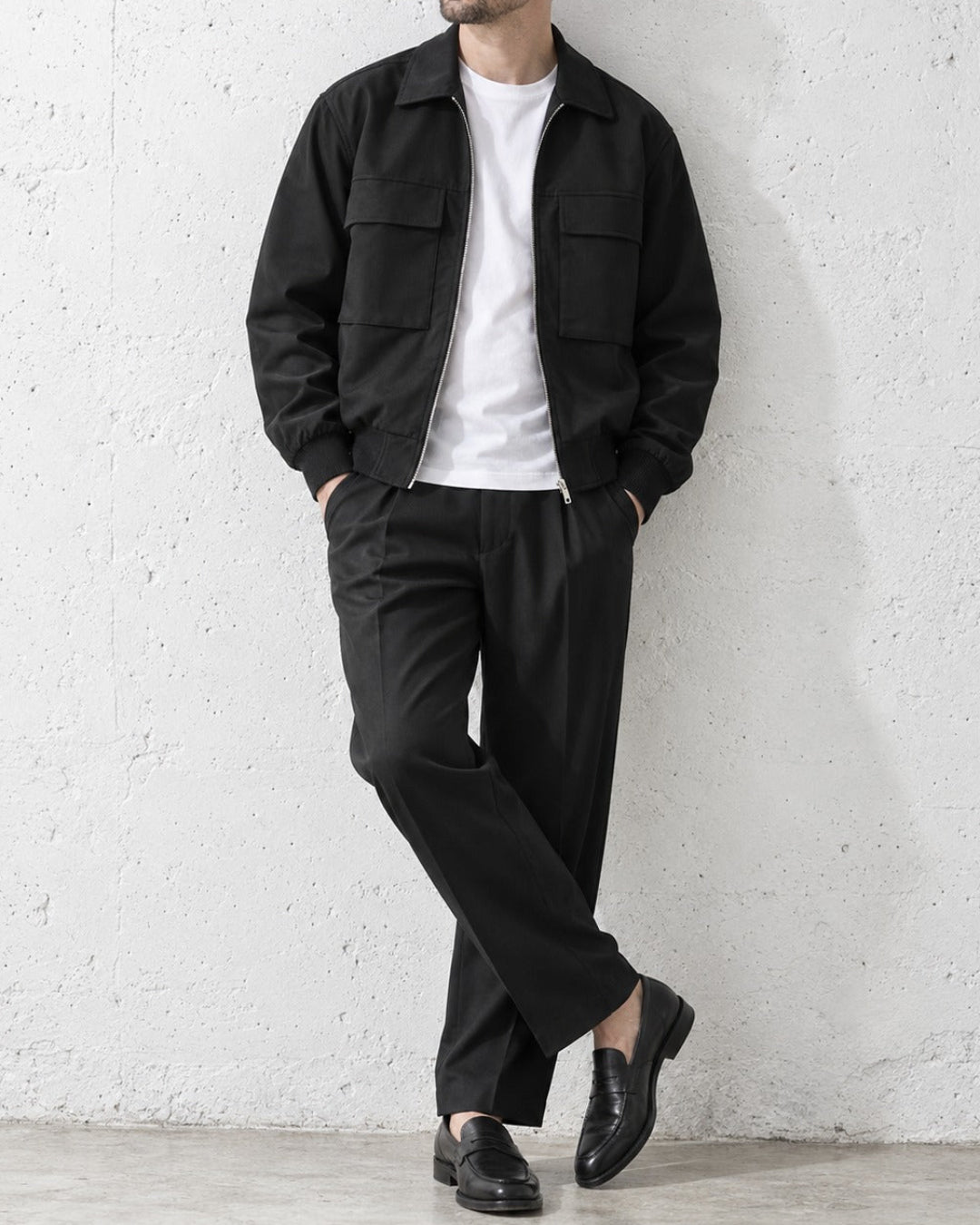 Lapel Flap Pocket Work Zip Jacket｜BM-O-149