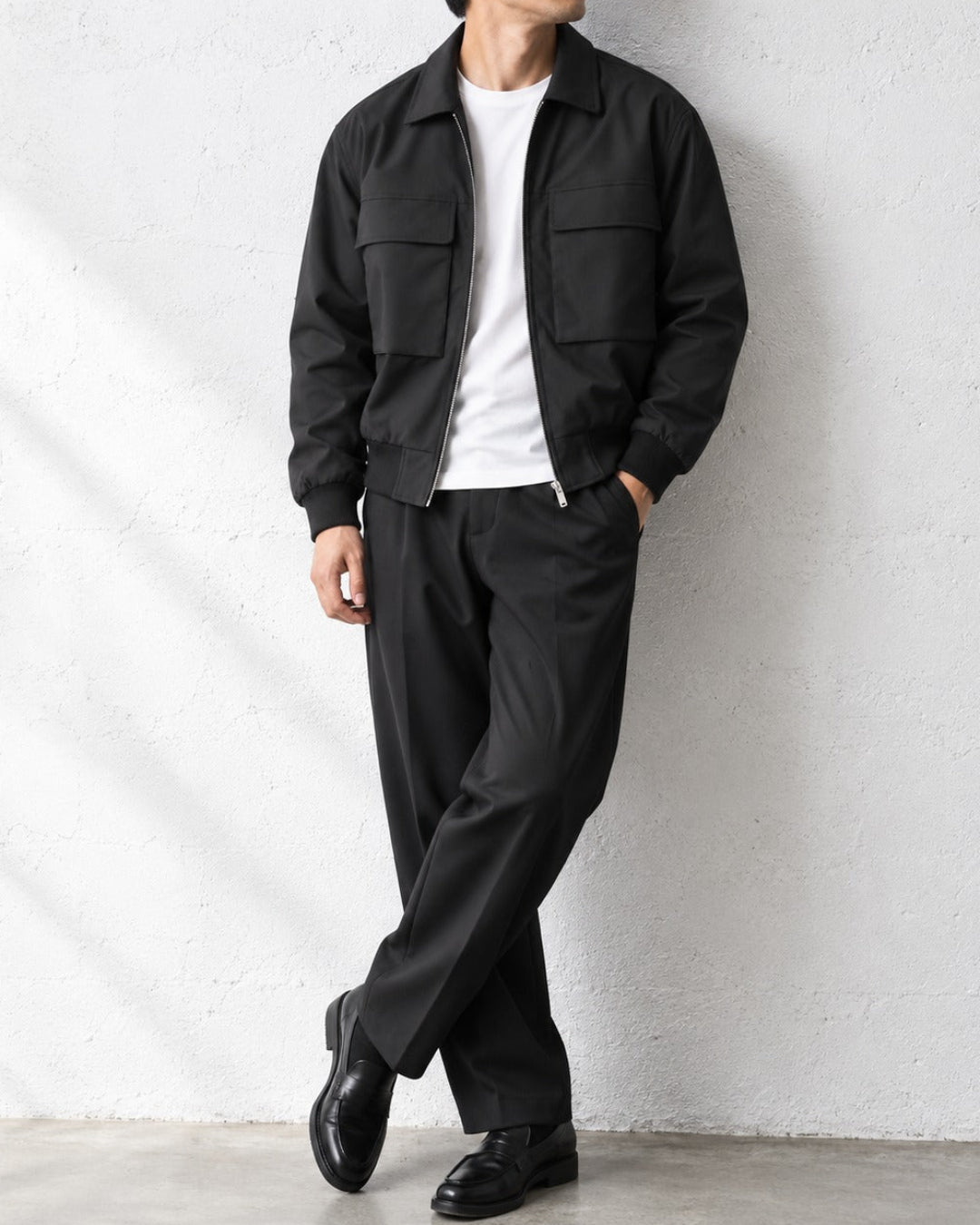 Lapel Flap Pocket Work Zip Jacket｜BM-O-149