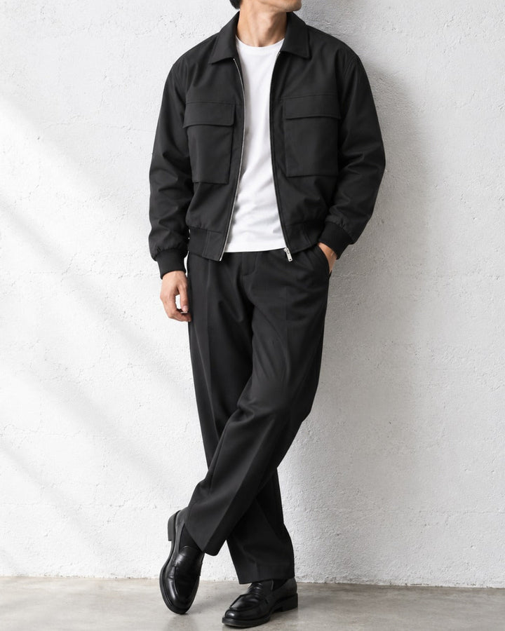 Lapel Flap Pocket Work Zip Jacket｜BM-O-149